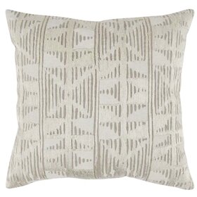 Roth Natural/Ivory Pillow, 20" x 20"