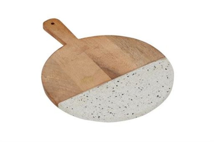 Round Terracotta Wooden Chopping Board