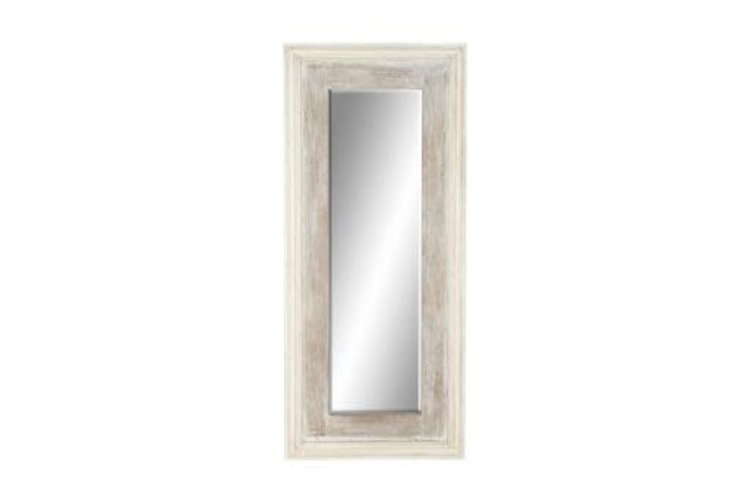 White Wood Wall Mirror