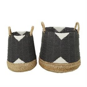 Black Banana Leaf Basket