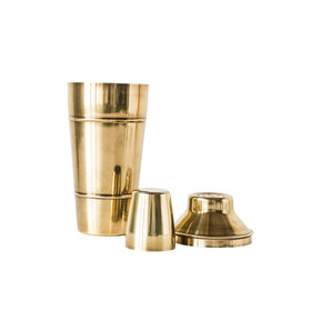 Stainless Steel Cocktail Shaker- Brass