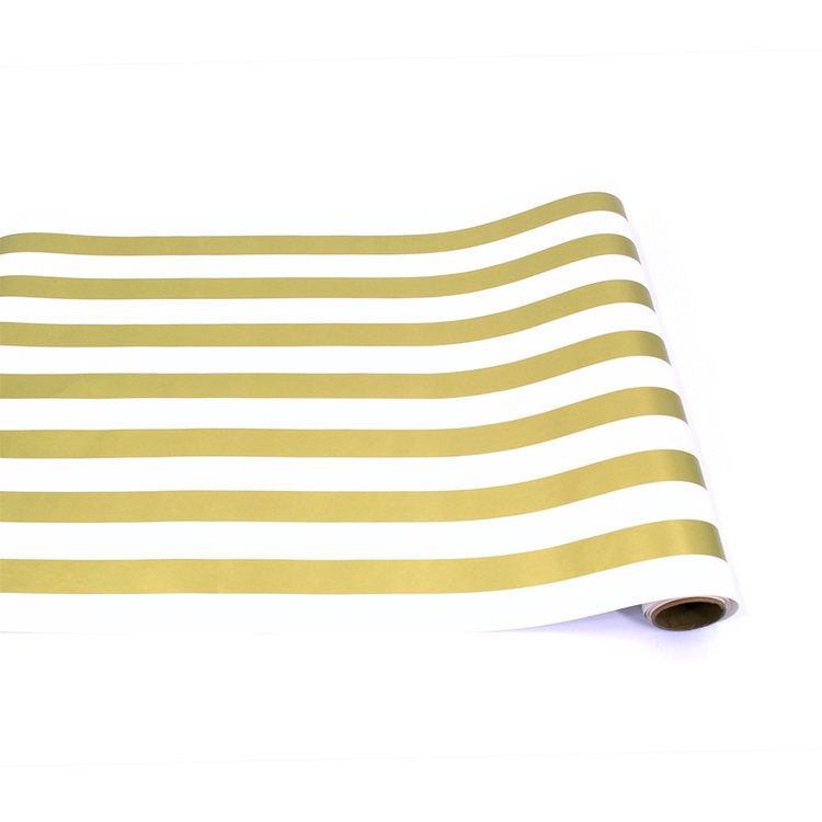 Stripe Runner/Wrapping Paper, Gold