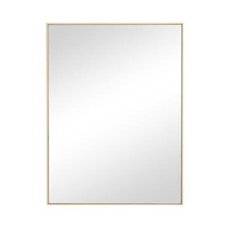 Good Wood Contemporary Wall Mirror, Rectangular