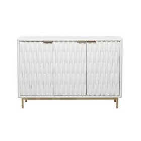 Textured Geometric Pattern Contemporary Cabinet