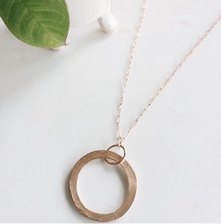 Organic Ring Necklace