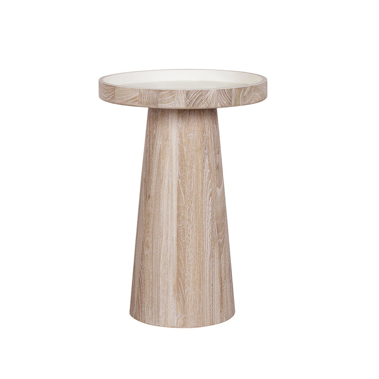 Beyond Borders Morgan Outdoor Side Table Weathered White