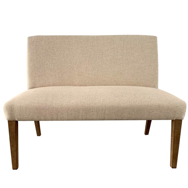 Atelier Home Ethan Settee- Natural Ecru
