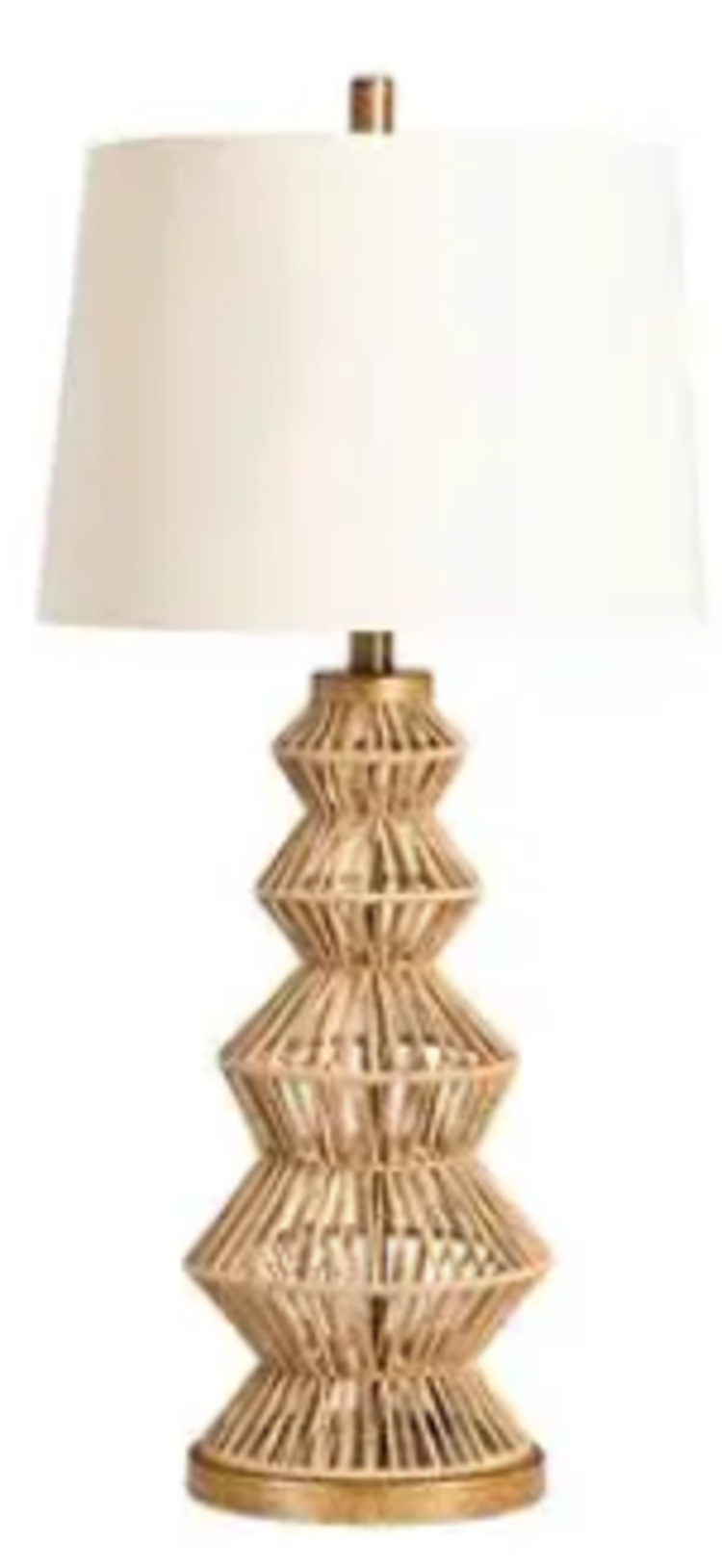 Adler Turreted Woven Table Lamp