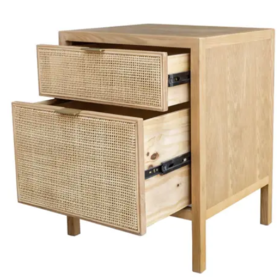 Rattan Filing Cabinet Natural