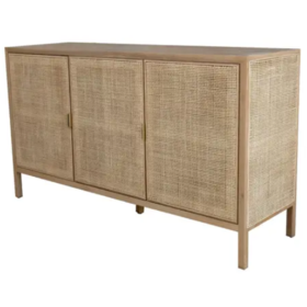 Rattan 3 Door Sideboard