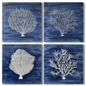 Four Corals- individual pieces