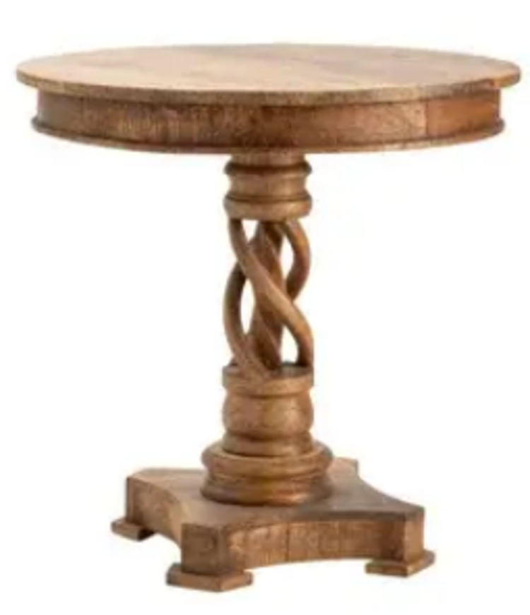 Bengal Manor Mango Wood Twist Accent Table