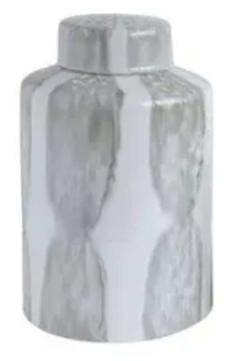 Decorative Stoneware Ginger Jar