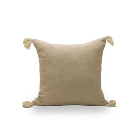Bev Pillow , 20" Natural Dobby