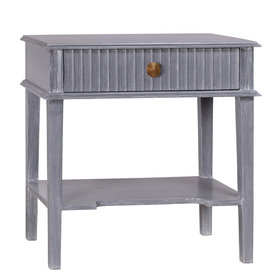 Atelier Home Madison Side Table- Dark Gray Lime Wash