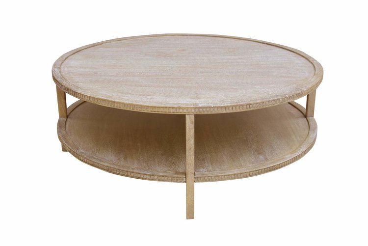Southern Sky Taylor 48" Round Coffee Table- Light