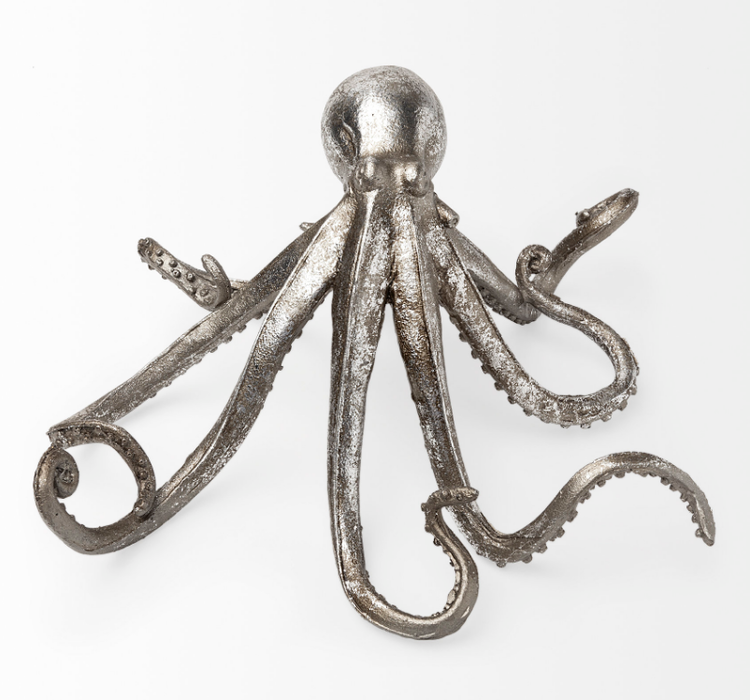 Silver Resin Octopus