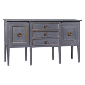 Atelier Home Gilded Hampton Sideboard- Dark Gray Lime Wash