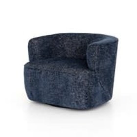 Four Hands Mila Swivel Chair- Comal Azure