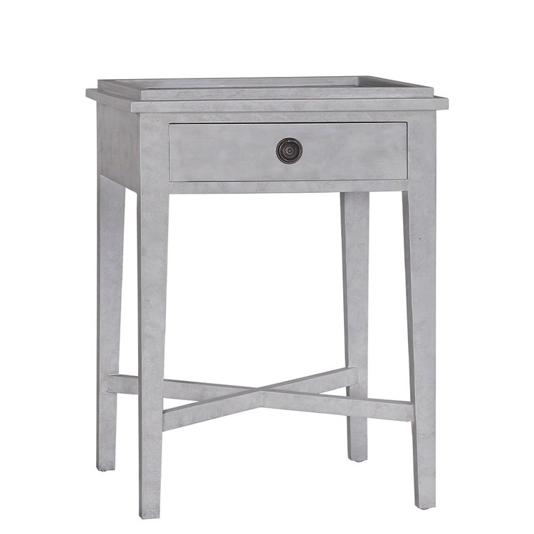 Atelier Home Lenox Side Table- Dark Gray