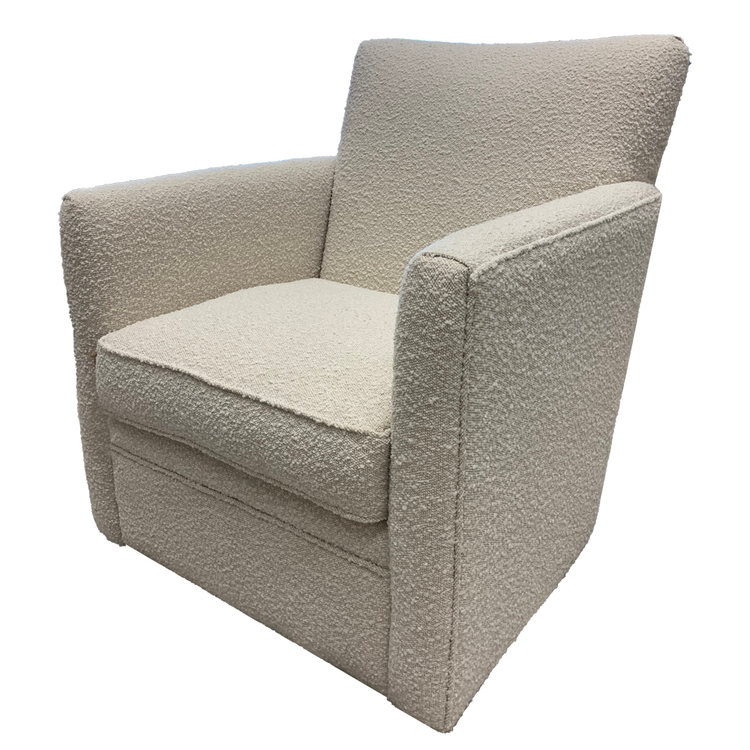 Atelier Home Hunter Swivel Chair- Boucle Ivory