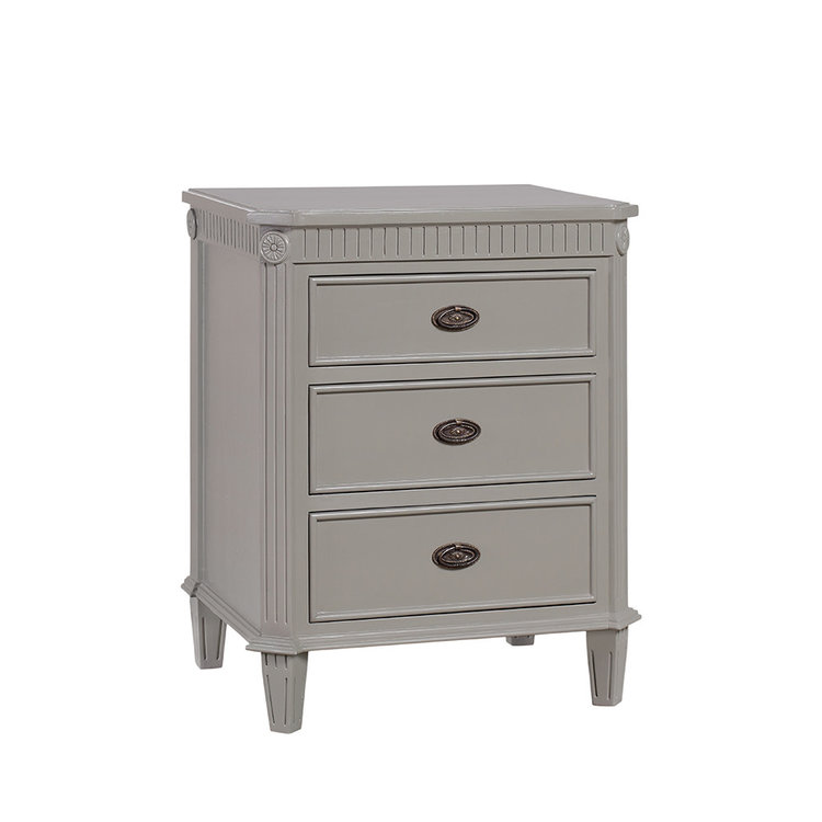 Beyond Borders Adele Nightstand- Gray
