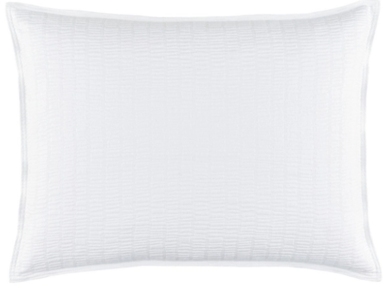 Roark White Matelassé Sham White King