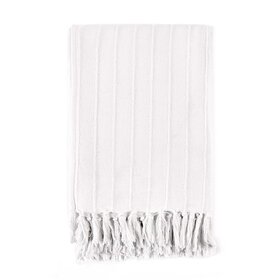 TC Hunter White Throw, 50'' x 70''