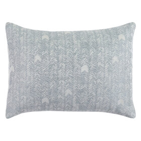 French Herringbone Sham, Storm Standard