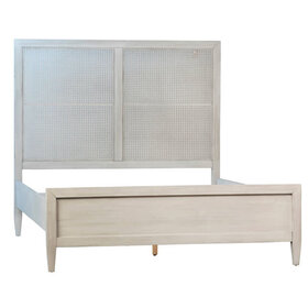 Lugano Bed, Queen White Wash