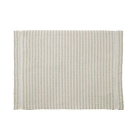 Niki Placemat Grey/Cream Stripes, set of 2
