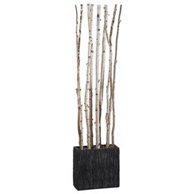 7.5' Birch Divider Rectangular White Container