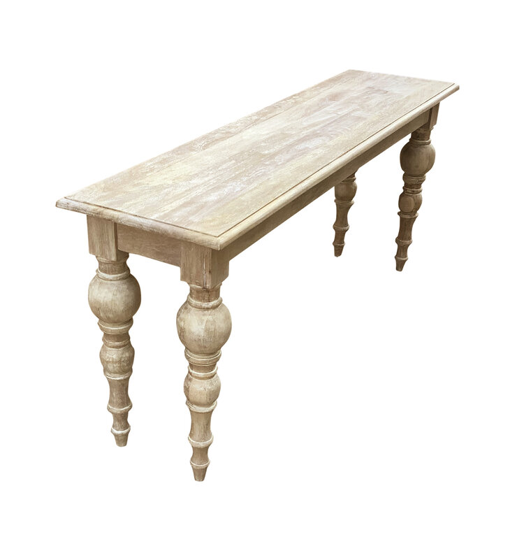 Southern Sky Bristol Console Table- New White Wash