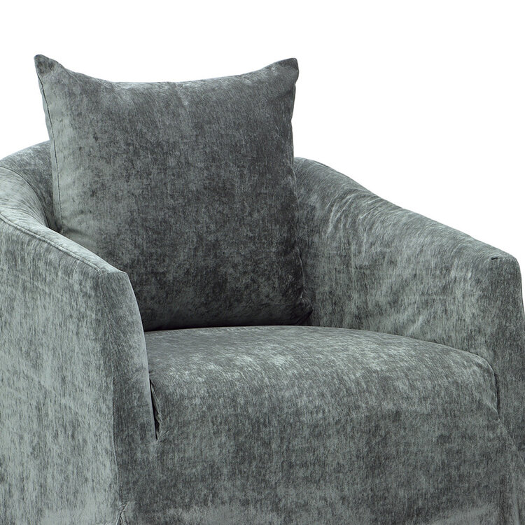 Kelli Swivel Chair- Lush Slate