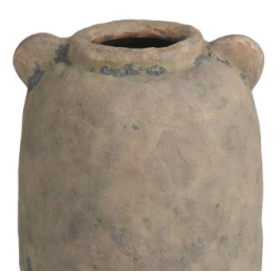Ceramic Distressed Terracotta Brown Vase 2
