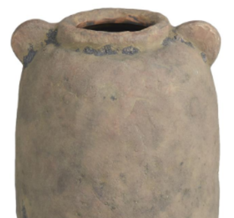 Ceramic Distressed Terracotta Brown Vase 2