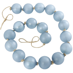 Handmade Blue Glass Frosted Garland
