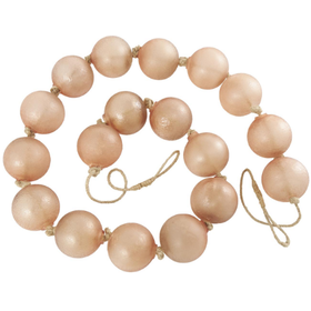 Handmade Pink Glass Frosted Garland