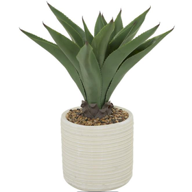 Green Faux Agave Artificial Plant 1