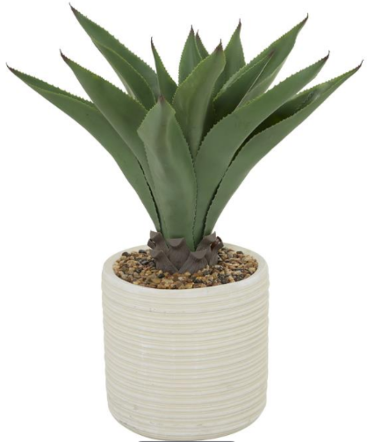 Green Faux Agave Artificial Plant 1