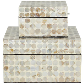 Cream Mother of Pearl Box,