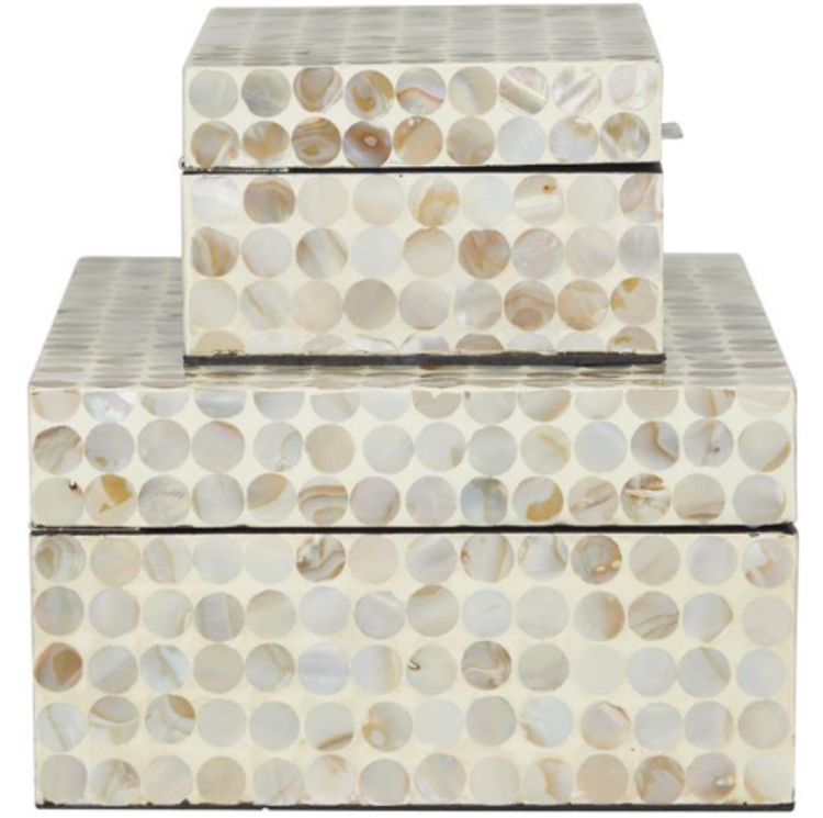 Cream Mother of Pearl Box,