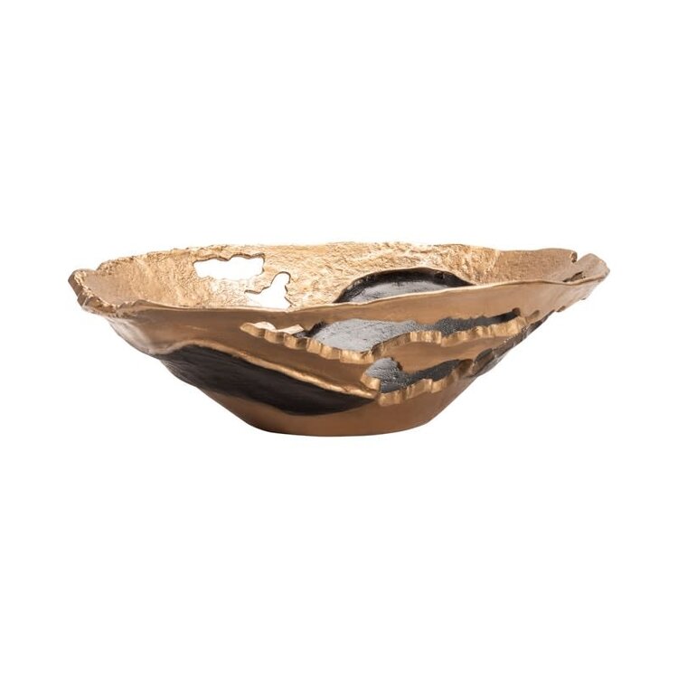 Willow Gold Large Pierced Bowl