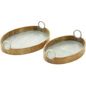 Brown Mango Wood Tray,