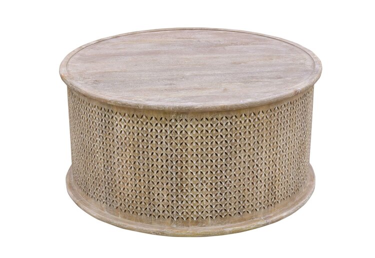 Carver Large Coffee Table- New White Wash