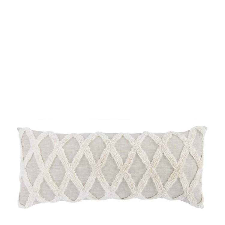 IN Ellett Natural/Ivory Pillow, 16" x 36"