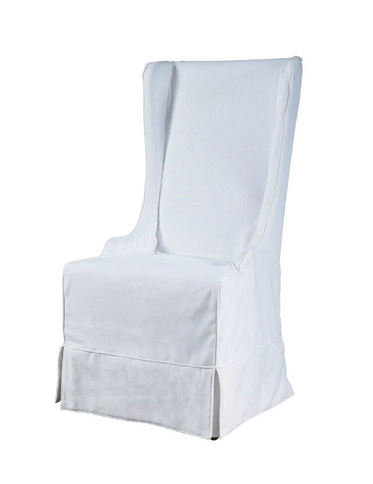 Padmas Atlantic Beach Wing Dining Chair- Sandblast White