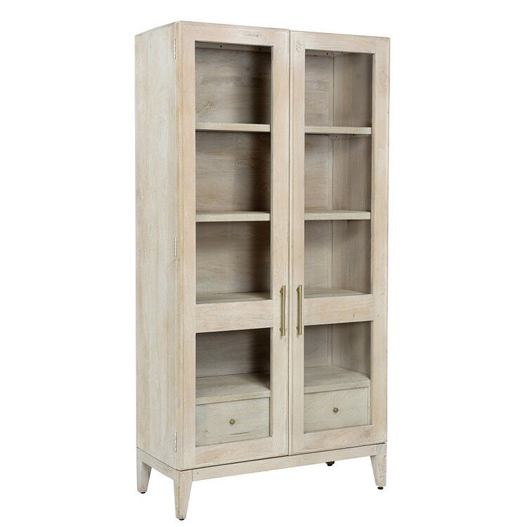 Beyond Borders Camden Cabinet- Lime Wash Sand Blasted