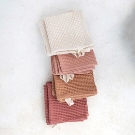 Linen & Cotton Dish Cloths- set of 4