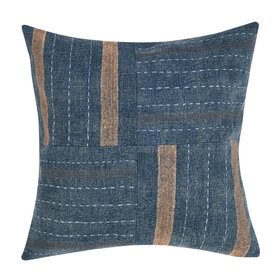 TL Origin Denim Blue Pillow, 22'' x 22''
